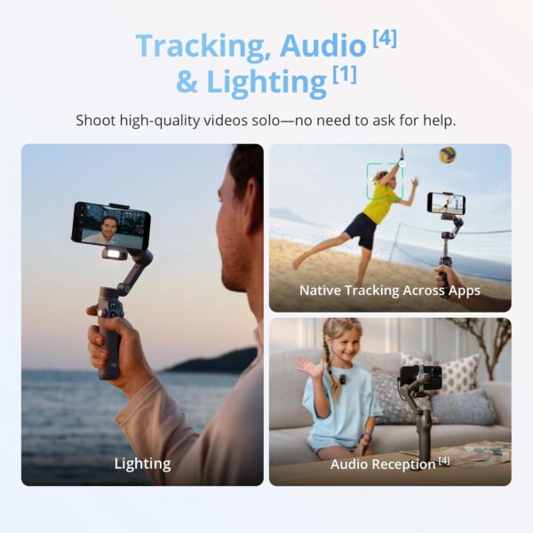 3 DJI Osmo Mobile 8 Advanced Tracking Combo