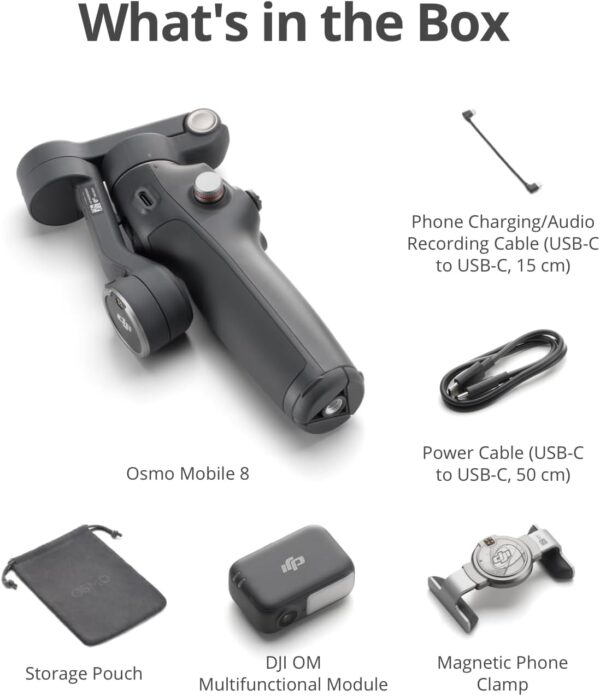 9 DJI Osmo Mobile 8 Advanced Tracking Combo